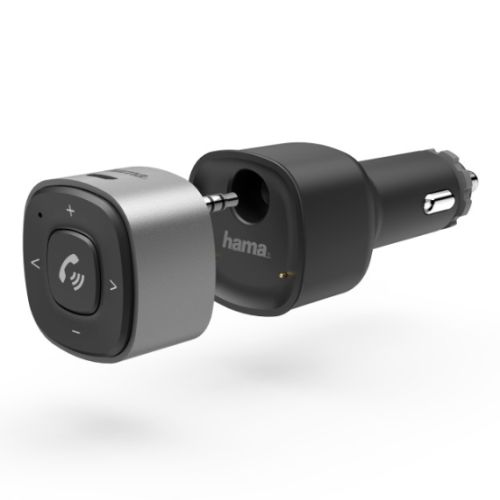 Hama Bluetooth Hands-Free Receiver for Cars, 3.5mm Jack for AUX-In, 12V Charger, 2x USB-A-0