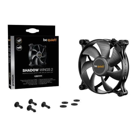 Be Quiet! (BL085) Shadow Wings 2 12cm PWM Case Fan, Rifle Bearing - £ 10.34 X-Case