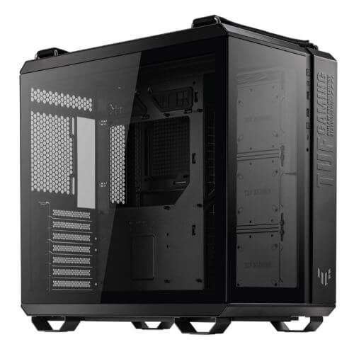 Asus TUF Gaming GT502 Case w/ Front & Side Glass Window, ATX, Dual Chamber, Modular Design, LED Control Button, USB-C, Carry Handles, Black-2