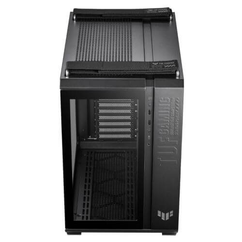 Asus TUF Gaming GT502 Case w/ Front & Side Glass Window, ATX, Dual Chamber, Modular Design, LED Control Button, USB-C, Carry Handles, Black-5