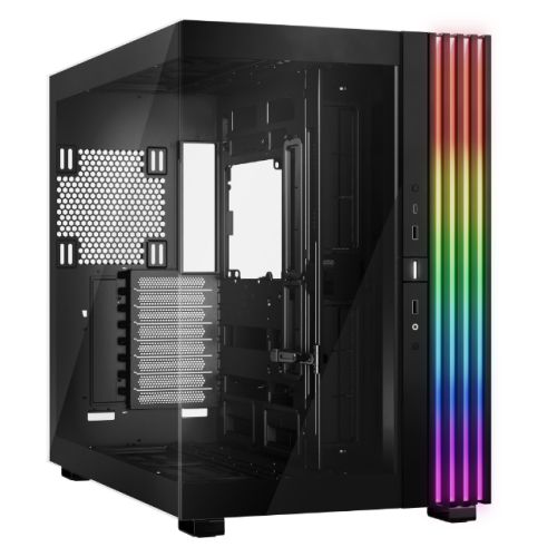 Be Quiet! Light Base 900 DX ARGB Gaming Case w/ Glass Front & Side, E-ATX, Invertible, 3M ARGB Strip & Controller, USB-C, Asus BTF Compatible, Black-0