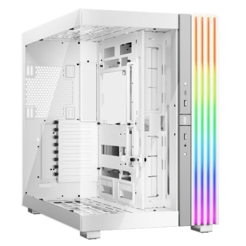 Be Quiet! Light Base 900 DX ARGB Gaming Case w/ Glass Front & Side, E-ATX, Invertible, 3M ARGB Strip & Controller, USB-C, Asus BTF Compatible, White-0