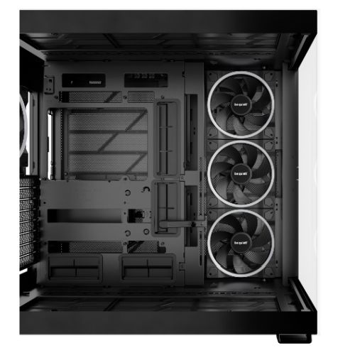 Be Quiet! Light Base 900 FX ARGB Gaming Case w/ Glass Front & Side, E-ATX, Invertible, 4x ARGB Fans, 3M ARGB Strip & Controller, USB-C, Asus BTF Compatible, Black-5