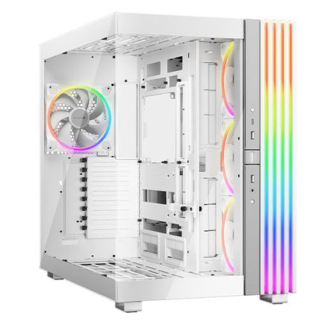 Be Quiet! Light Base 900 FX ARGB Gaming Case w/ Glass Front & Side, E-ATX, Invertible, 4x ARGB Fans, 3M ARGB Strip & Controller, USB-C, Asus BTF Compatible, White-0