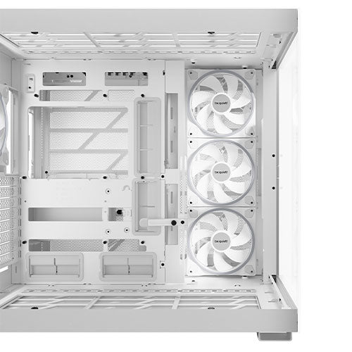 Be Quiet! Light Base 900 FX ARGB Gaming Case w/ Glass Front & Side, E-ATX, Invertible, 4x ARGB Fans, 3M ARGB Strip & Controller, USB-C, Asus BTF Compatible, White-2