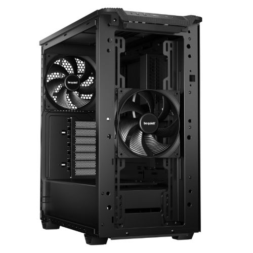 Be Quiet! Pure Base 501 Gaming Case, ATX, Compact Design, 2 Pure Wings 3 Fans, High Airflow Top, USB-C, Black-4