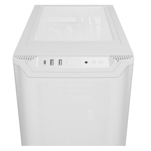 Be Quiet! Pure Base 501 Airflow Window Gaming Case, ATX w/ Glass Side, Compact Design, 2 Pure Wings 3 Fans, High Airflow Front & Top, USB-C, White-5