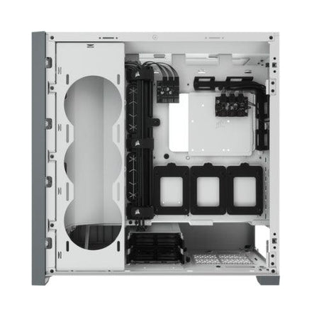 Corsair iCUE 5000X RGB Gaming Case w/ 4x Tempered Glass Panels, E-ATX, 3 x AirGuide RGB Fans, Lighting Node CORE included, USB-C, White-4