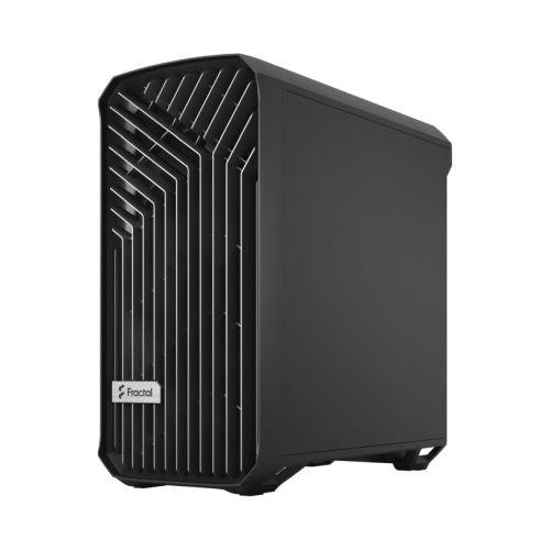 Fractal Design Torrent Compact (Black Solid) Gaming Case, E-ATX, 2 Fans, Fan Hub, Front Grille, USB-C-2