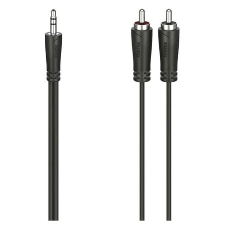 Hama 3.5mm Jack Plug to 2x RCA Plugs, 5 Metre-0