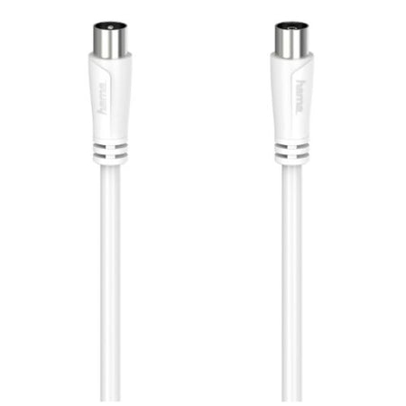 Hama Antenna Cable, Coax Male to Coax Female, 90dB, 15 Metre, White-0