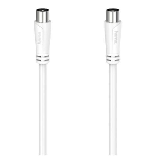 Hama Antenna Cable, Coax Male to Coax Female, 90dB, 15 Metre, White-0