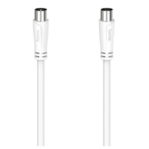 Hama Antenna Cable, Coax Male to Coax Female, 90dB, 20 Metre, White-0