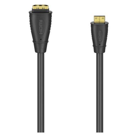 Hama HDMI Male to HDMI Type-C (Mini) Male Cable, Gold-Plated, 10cm-0