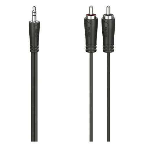 Hama 3.5mm Jack Plug to 2x RCA Plugs, 3 Metre-0