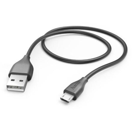 Hama USB-A to Micro USB Quick Charging Cable, USB 2.0, 1.5 Metre, Black-0