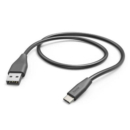 Hama USB-A to USB-C Quick Charging Cable, USB 2.0, 1.5 Metre, Black-0