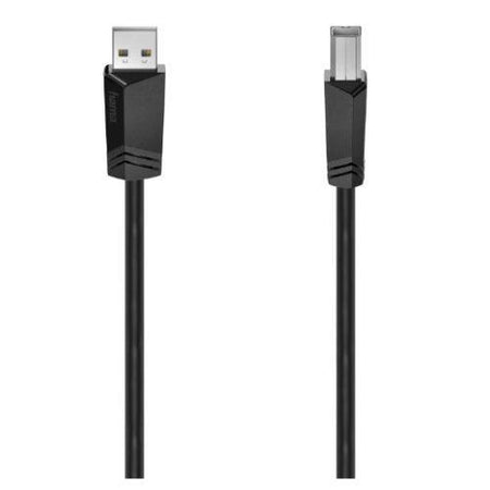 Hama USB-A to USB-B Cable, USB 2.0, 3 Metre, Black-0