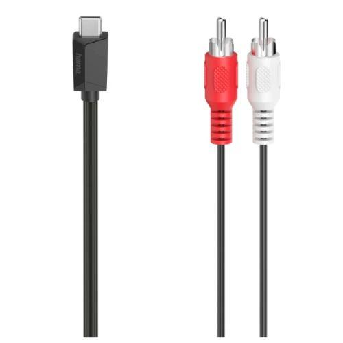 Hama USB Type-C to 2x RCA Plugs, 1.5 Metre-0