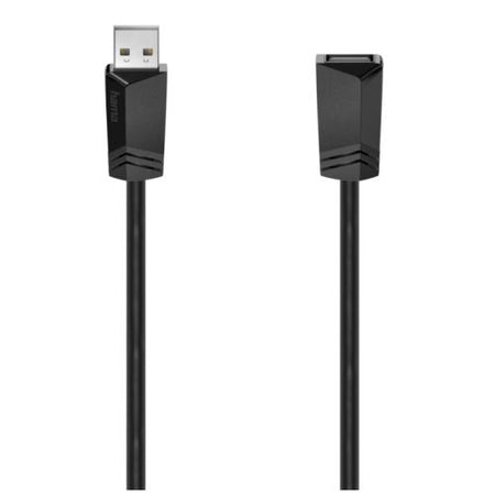 Hama USB 2.0 Extension Cable, Male to Female, 1.5 Metre, Black-0