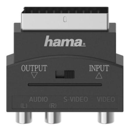 Hama Video Adapter - Scart Male to S-VHS Socket / 3x RCA Sockets, IN/OUT Switch-0