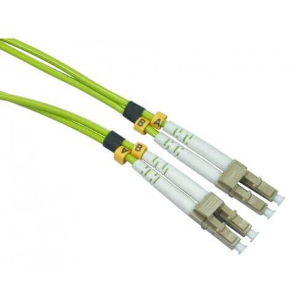 Spire OM5 LC-LC Multimode Fibre Optic Cable, 2 Metres, Lime Green-1