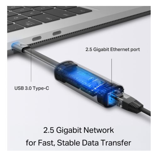 TP-LINK (UE302C) USB-C To 2.5 Gigabit Ethernet Adapter, Windows/Mac/Chrome/Linux Compatible-3