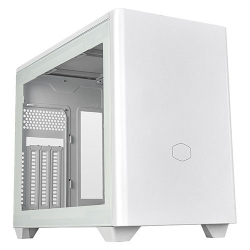 Cooler Master MasterBox NR200P V2 Case w/ Glass or Mesh Side, Mini ITX, Requires SFX/SFX-L PSU, 1x Fan, USB-C, 356mm GPU & 280mm Radiator Support, White-0