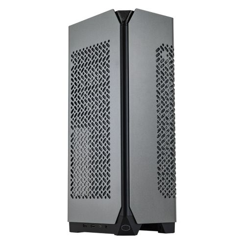 Cooler Master NCORE 100 MAX Gaming Case, Mini ITX, Extendable Width, 120mm AIO Cooler & 850W PSU Included, 4-Slot GPU Support, USB-C, Dark Grey-0