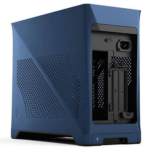 Fractal Design Era 2 ITX (Midnight Blue) Compact Case w/ Walnut Top, Mini ITX, Requires SFX/SFX-L PSU, 2 Fans, 3-Slot GPU & 280mm Radiator Support, USB-C-5