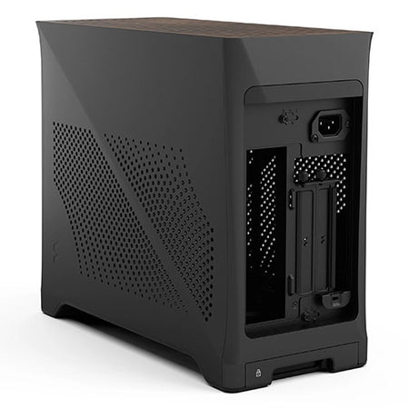 Fractal Design Era 2 ITX (Charcoal Grey) Compact Case w/ Walnut Top, Mini ITX, Requires SFX/SFX-L PSU, 2 Fans, 3-Slot GPU & 280mm Radiator Support, USB-C-4