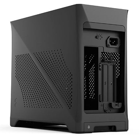 Fractal Design Era 2 ITX (Charcoal Grey) Compact Case w/ Walnut Top, Mini ITX, Requires SFX/SFX-L PSU, 2 Fans, 3-Slot GPU & 280mm Radiator Support, USB-C-5