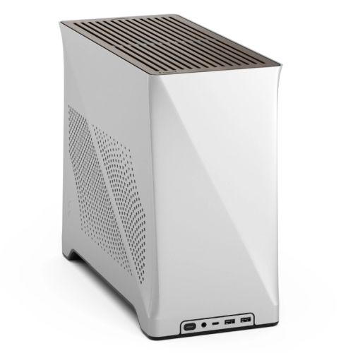 Fractal Design Era 2 ITX (Silver) Compact Case w/ Walnut Top, Mini ITX, Requires SFX/SFX-L PSU, 2 Fans, 3-Slot GPU & 280mm Radiator Support, USB-C-0