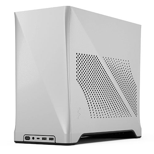 Fractal Design Era 2 ITX (Silver) Compact Case w/ Walnut Top, Mini ITX, Requires SFX/SFX-L PSU, 2 Fans, 3-Slot GPU & 280mm Radiator Support, USB-C-1