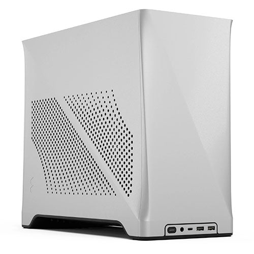 Fractal Design Era 2 ITX (Silver) Compact Case w/ Walnut Top, Mini ITX, Requires SFX/SFX-L PSU, 2 Fans, 3-Slot GPU & 280mm Radiator Support, USB-C-5