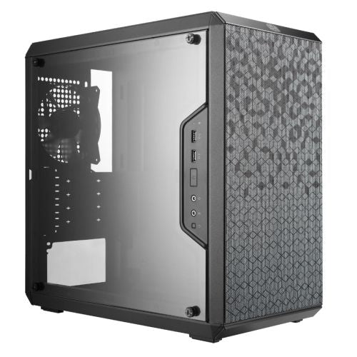 Cooler Master Q300L Gaming Case w/ Acrylic Window, Micro ATX, Open Design, 12cm Fan, Vertical/Horizonal Orientation, Black-0