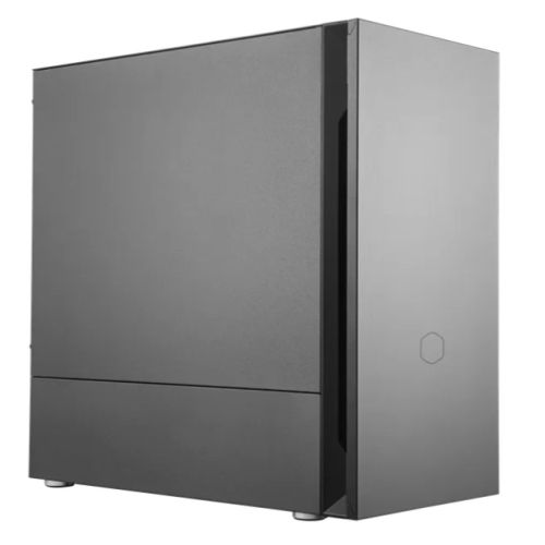 Cooler Master Silencio S400 Gaming Case w/ Steel Sides, Micro ATX, 2x Silencio Fans, Sound Dampening, Card Reader, Black-0