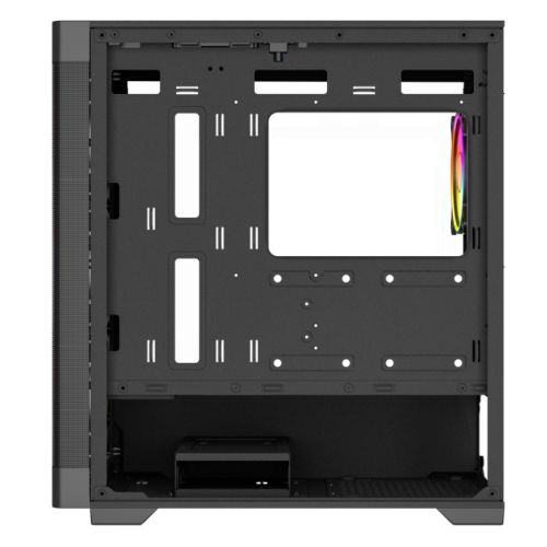 Vida Zephyr V2 Black ARGB Gaming Case w/ Glass Window, Micro ATX, 4x ARGB Fans, 6-Port PWM ARGB Fan Hub & Remote Control, Mesh Front-5