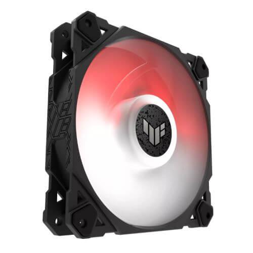 Asus TUF Gaming TF120 ARGB 12cm PWM Case Fans (3 Pack), Fluid Dynamic Bearing, Double-layer LED Array, Up to 1900 RPM, ARGB Hub included-2