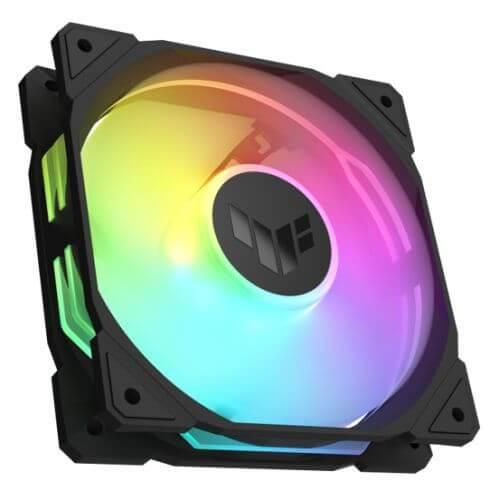 Asus TUF Gaming TR120 ARGB 12cm PWM Case Fans (3 Pack), Hydraulic  Bearing, 28mm Frame, Double-layer LED Matrix Design, 2000 RPM, Black-1