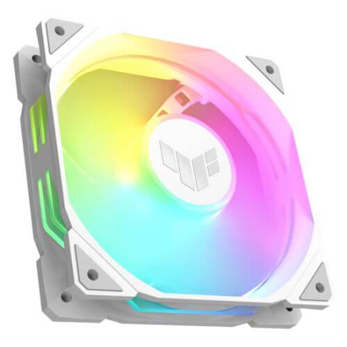 Asus TUF Gaming TR120 ARGB 12cm PWM Case Fans (3 Pack), Hydraulic  Bearing, 28mm Frame, Double-layer LED Matrix Design, 2000 RPM, White-2