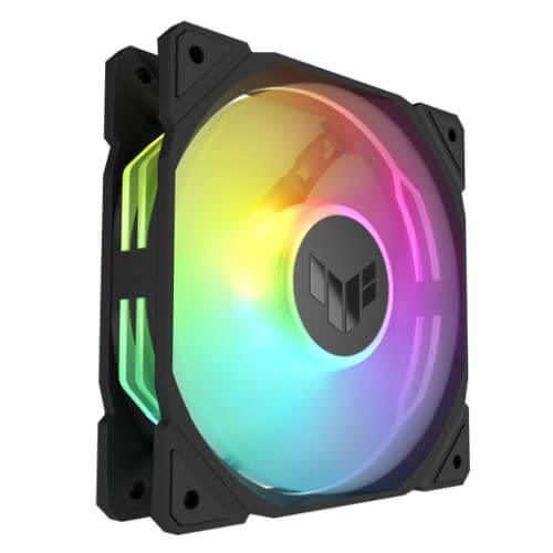 Asus TUF Gaming TR120 ARGB 12cm PWM Case Fan (Single), Hydraulic  Bearing, 28mm Frame, Double-layer LED Matrix Design, 2000 RPM, Black-1