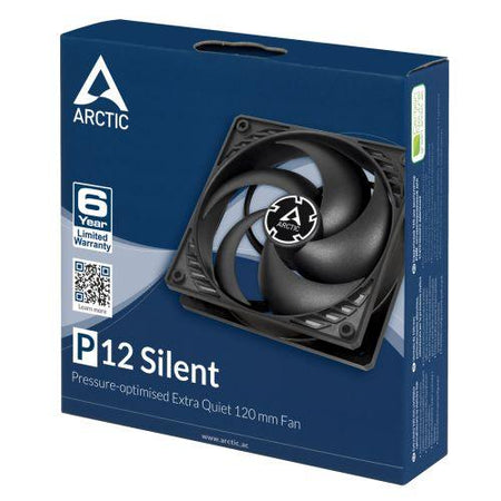 Arctic P12 Silent Pressure Optimised 12cm Case Fan, Black, Fluid Dynamic-4