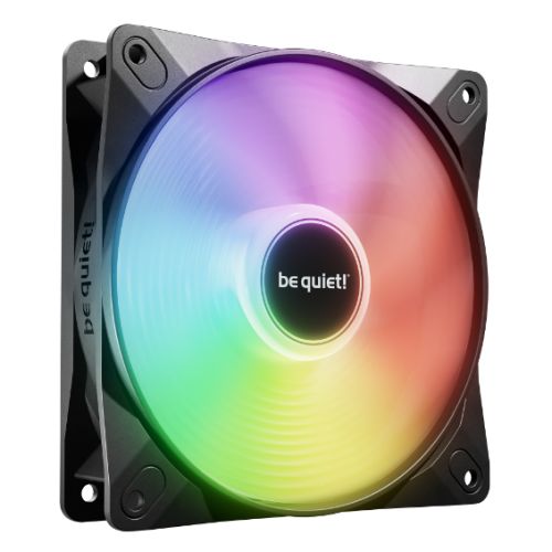 Be Quiet! (BL120) Light Wings LX 12cm PWM ARGB Case Fan, Rifle Bearing, Impeller w/ 16 LEDs, Daisy-Chain, Up to 1600 RPM, Black-0