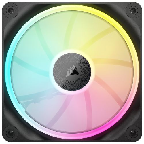 Corsair iCUE LINK LX120 12cm PWM RGB Case Fans (3-Pack), 18 RGB LEDs, Magnetic Dome Bearing, 2400 RPM, iCUE LINK Hub Included, Black-2