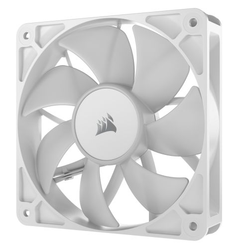 Corsair RS120 ARGB PWM 12cm Case Fan, Magnetic Dome Bearing, Daisy-Chain 4-Pin, 2100 RPM, AirGuide Tech, White-3