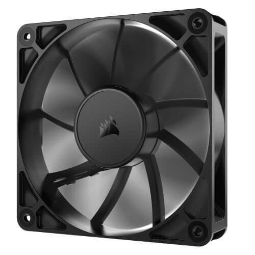 Corsair RS120 PWM 12cm Case Fan, Magnetic Dome Bearing, Daisy-Chain 4-Pin, 2100 RPM, AirGuide Tech, Black-2