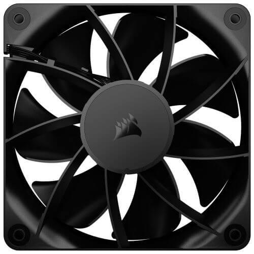 Corsair RS120 PWM 12cm Case Fan, Magnetic Dome Bearing, Daisy-Chain 4-Pin, 2100 RPM, AirGuide Tech, Black-3