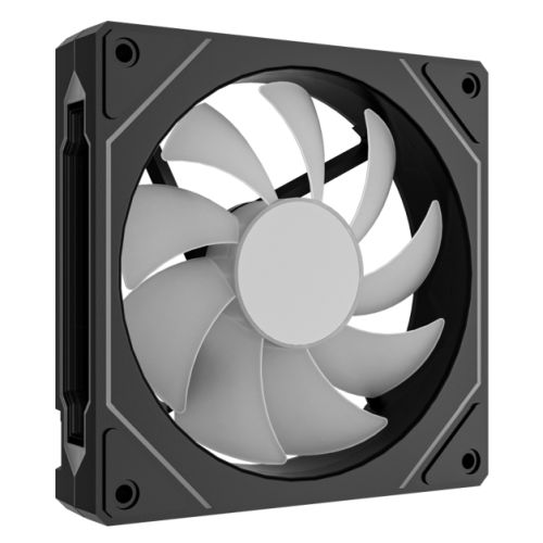 Vida Infinity02 12cm ARGB PWM Case Fan, Hydraulic Bearing, Infinity Mirror Effect on Centre & Sides, 800-1800 RPM, Black-3