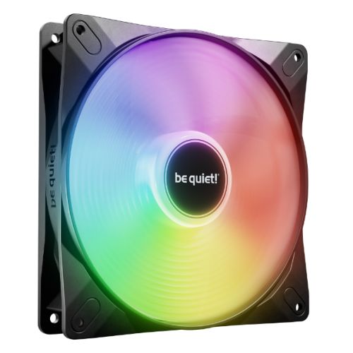 Be Quiet! (BL126) Light Wings LX 14cm PWM ARGB Case Fan, Rifle Bearing, Impeller w/ 16 LEDs, Daisy-Chain, Up to 1200 RPM, Black-0